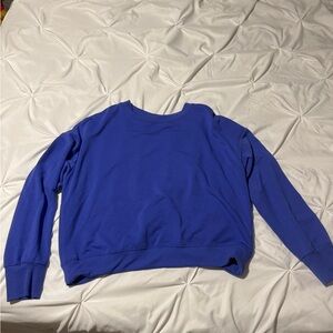 Women's Blue Crew Neck Sweater